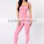 Wholesale Women Rompers Trendy and Stylish 95% Cotton 5% Spandex Spaghetti Strap Catsuit Womens Bodycon Jumpsuit