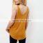 2016 Latest Women Deep V Neckline Sleeveless Embroidered Design Vest HST9314