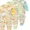Newborn Baby Romper with Snaps Button 100% Cotton Stripe Long Sleeve Baby Bodysuit