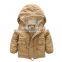 Pure colour kids winter jackets for boy baby outwear Children thick Winter Warm Coat