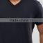 2016 High Quality Custom Short Sleeve V-Neck Black Mens Cotton Polyester Breathable Casual Plain T-Shirt