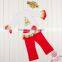 Wholesale High Quality Golden Autumn Outfits for Baby Girls Christmas Outfits for Infant Girls