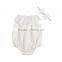 Wholesale Invory Newborn Plain Lace Baby Romper for babies