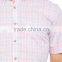 Pink check Buttoned Regular Short Sleeve Shirt