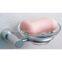 Bathroom fixtures high brass soap dish with glass