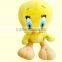 cute big headed yellow plush mascot tweety toy