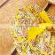 Hot sale 100% cotton satin bloomers with yello bowknot baby ruffle bloomers