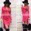 Euramerican Shirt Collar Candy Color Women Dress