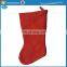 Christmas Stocking with Santa Claus Face Snowman Reindeer Embroidery