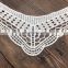 OLN 111 stylish V design cotton crochet neck lace for women garment