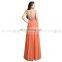 Glamorous Elegant Halter Necklines Chiffon Glittering Beaded Evening Dress Long Evening Dresses AJ020