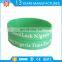 2016 Custom Embossed Logo Rubber Wrist Bands