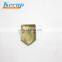 Custom shape gold plating metal lapel pin badge with epoxy resin logo