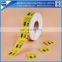 Custom full color printing paper adhesive sticker in roll