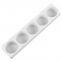 Free Sample Food Grade Heat resistant Nontoxic Silicone Cake Mold Baking Mousse Pudding Mold Tool 5holes
