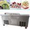 Street food stir ice cream roll machine/thai fried ice cream machine/square pan fired ice cream roll machine