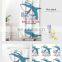 i@home washable jaws shark blue waterproof bathroom kids custom shower curtain polyester