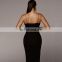 Women Sexy Bodycon Sleeveless Strap Deep V-neck Dress Hollow Out Solid Clubwear Party Long Maxi Dress Sundress 2020 New Arrival