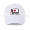 unisex design white baseball hats custom logo