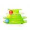 Funny Pet Toys Crazy Ball Disk Interactive Amusement Plate Moving Turntable Play Disk Turntable Cat Pet Plastic Toys
