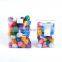 New colorful bouncy paper pet ball bright silk glitter interactive cat toy ball