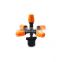 plastic five holes atomizing adustable agricultural irrigation micro sprinkler head on sale