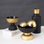 Black And Gold Luxurious Abstract Ceramic Vase Fruit Ornament Vessel For Living Room Table