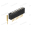 Dnenlink 1.27mm pitch Single Row  H4.0mm Plane contact  Straight Female Header DIP type PogoPin header