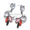 2015 Newest Design Colorful rhinestone women fashion earring stud jewelry