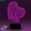 Love Heart 3D Atmosphere Night Light Fantastic Creative New Designs