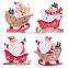 Ceramic Sled Doll Creative Christmas Ceramic Old Man Snowman Pendant Decoration Christmas Toy