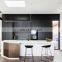 Ready Assemble US Black Lacquer Kitchen Cabinets LED Kitchen