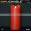 Wax candle light with timer and remote control