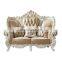 European Italian style solid wood frame sofa set living room furniture