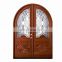 Mahogany Solid wood carved front double door design safe and soundproof entry wood doors