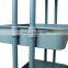 K&B high quality home design dismountable 3 tier storage trolley cart with wheels for stand