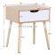 wooden white drawer nightstand advanced bedside table