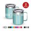 10oz stainless steel glitter mug vacuum insulated double wall Travel Water Tea Coffee cup with handle