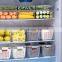 Airtight fridge organizer drawers with lid food plastic kitchen container clear box bins bpa free