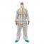 EN14126 Disposable Emergency Coverall Chemical Microporous Taped Coveralls