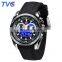 TVG 468IP Men's Fashion&Casual Watch Japan Quartz Digital Movement Silicone Band Business Watch Week LED