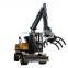 Powerful hydraulic rubber tire wheel mini excavator
