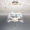 Nordic Style Flower Shape Pendant Light Indoor Decoration Staircase Unique Design LED Chandelier For Hotel Office