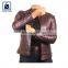 Matching Stitching Eye Catching Design Stylish and Luxury Men Genuine Leather Jacket Manufacturer