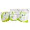 Custom printing bolsa de pico 1L 2L stand up spout pouch packaging laundry detergent washing liquid powder with cut out handle