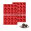 New Lovely 24 Cavity Round Unique Solid Silicon Tools Cupcake Baking Mold De Para Nonstick Silicone Chocolate Ball Molds