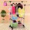 new hot sell  stainless steel double pole luggage carrier tower shoe clothes gondola kids clothing rack divider