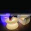 remote control color changing waterproof outdoor night club acrylic led glowing chair