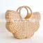 High Quality Best Seller Handmade Water Hyacinth Bag Woven Straw Bag Summer 2023 Travel Beach Bag Vintage Handmade