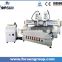 Hot!!! two heads MDF/PVC engraving cnc routers plywood milling cnc router machine FS1530A-2H